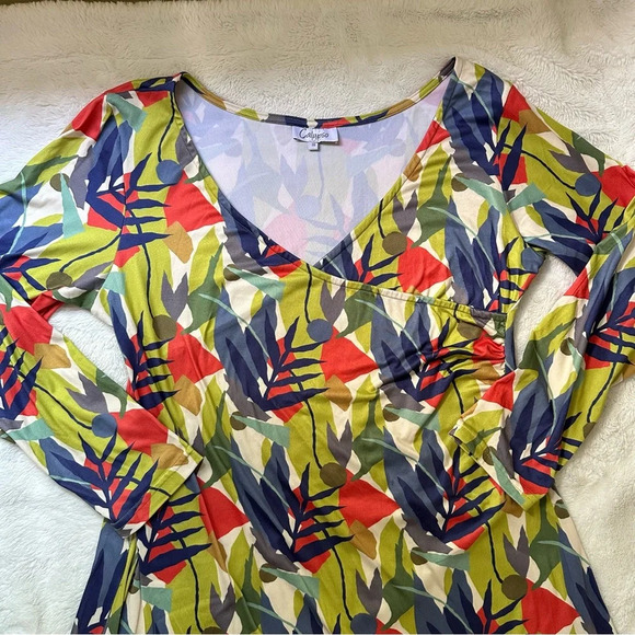 Calypso Collections Nordic Garden Print Wrap Maxi Dress South Africa Colorful 14 - Picture 5 of 13